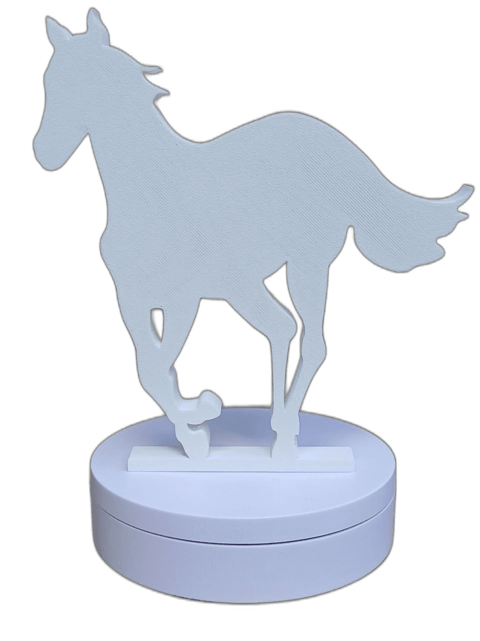 Estatueta Artesanal Cavalo Branco