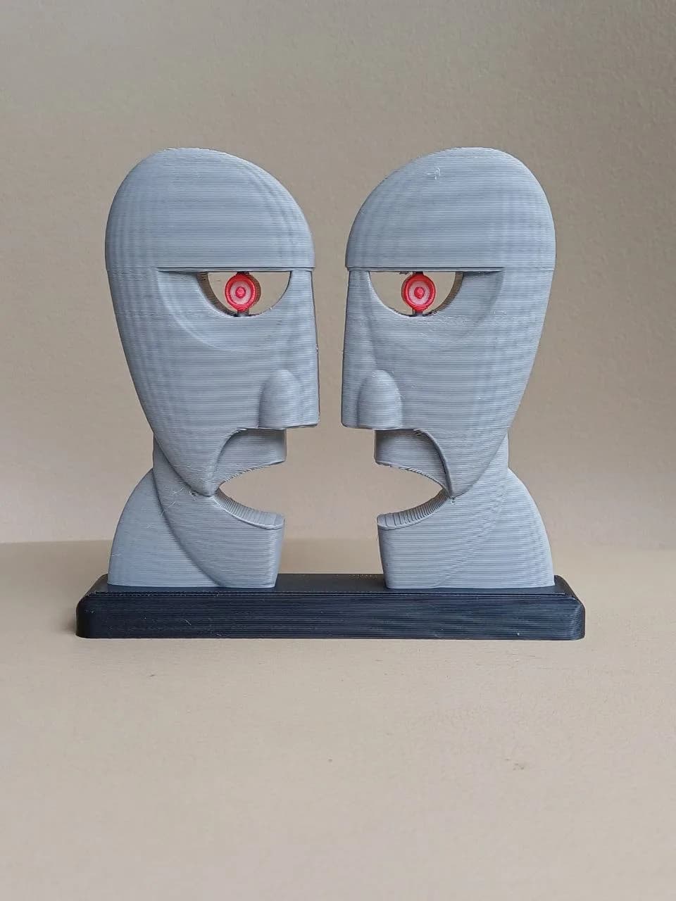 Escultura Artesanal Dois Rostos