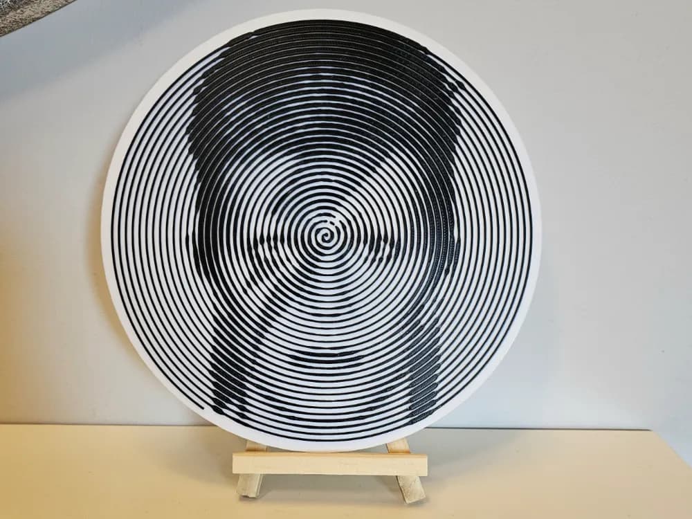 Arte de Parede Rosto Halftone
